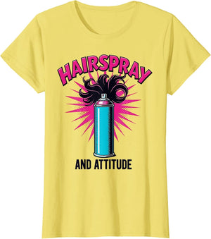 Hairspray and Attitude 80s Women Retro Design