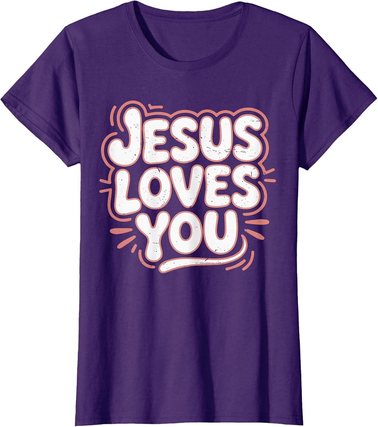 Girls Jesus Loves You Pink Christian Toddler Sister God Mom