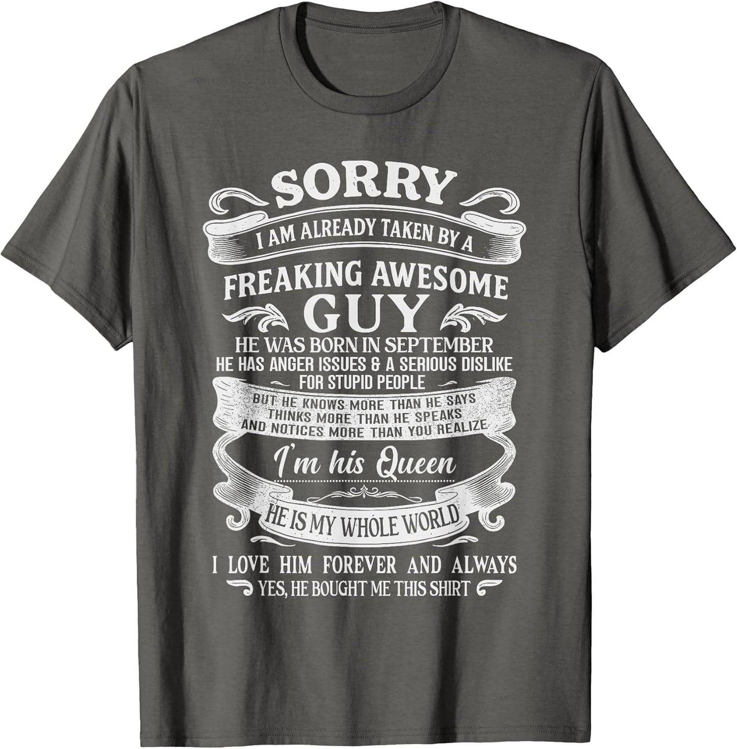 I Am Already Taken by Freaking Awesome Guy Born in September