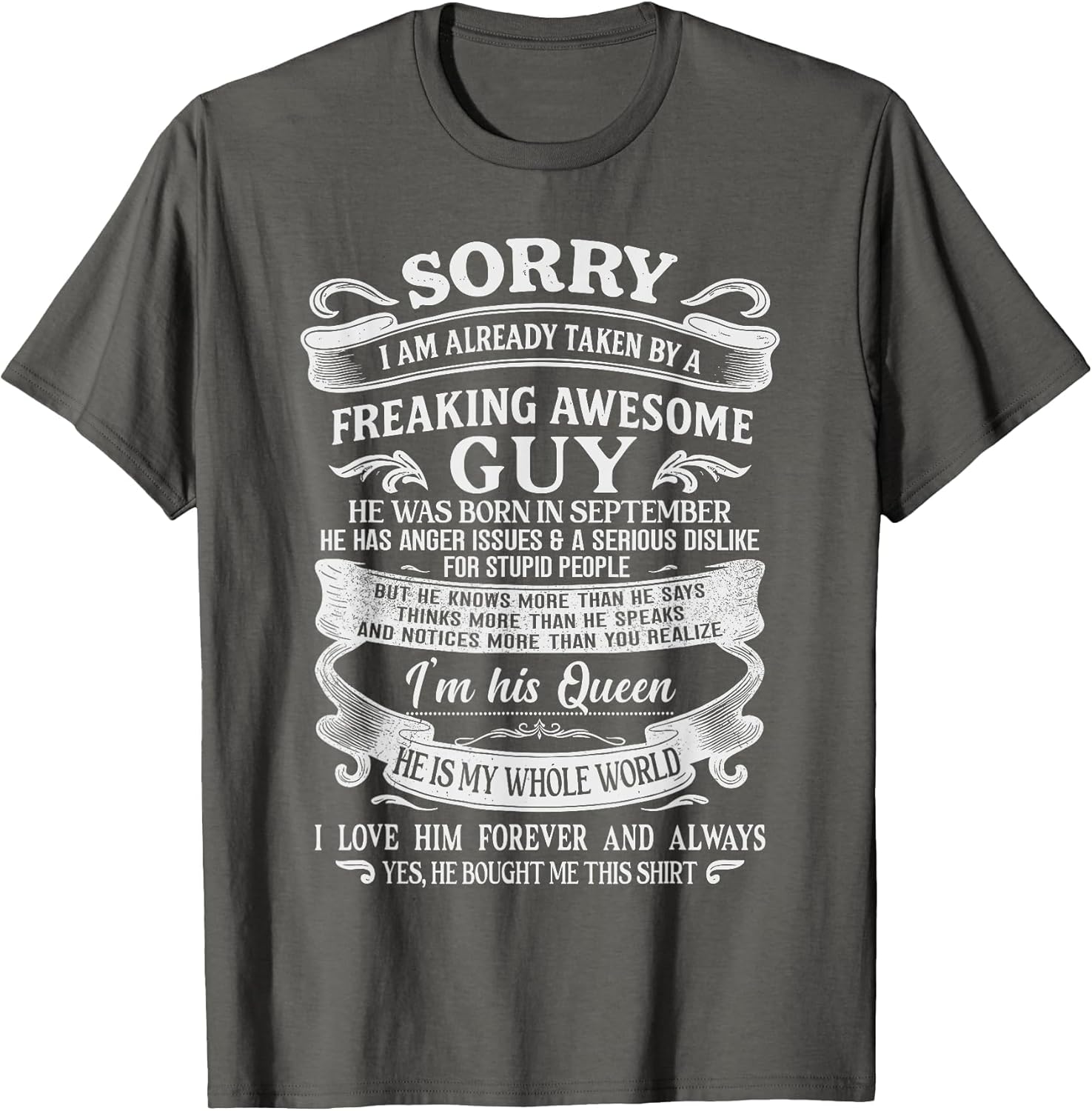I Am Already Taken by Freaking Awesome Guy Born in September