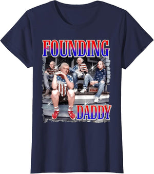 4th of July Shirt Founding Daddy George Washington 1776