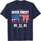 Never Forget September 11 2001 Memorial Day American Flag
