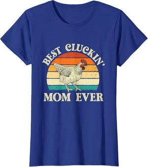 Best Cluckin' Mom Ever - Retro Vintage Chicken Lover Poultry