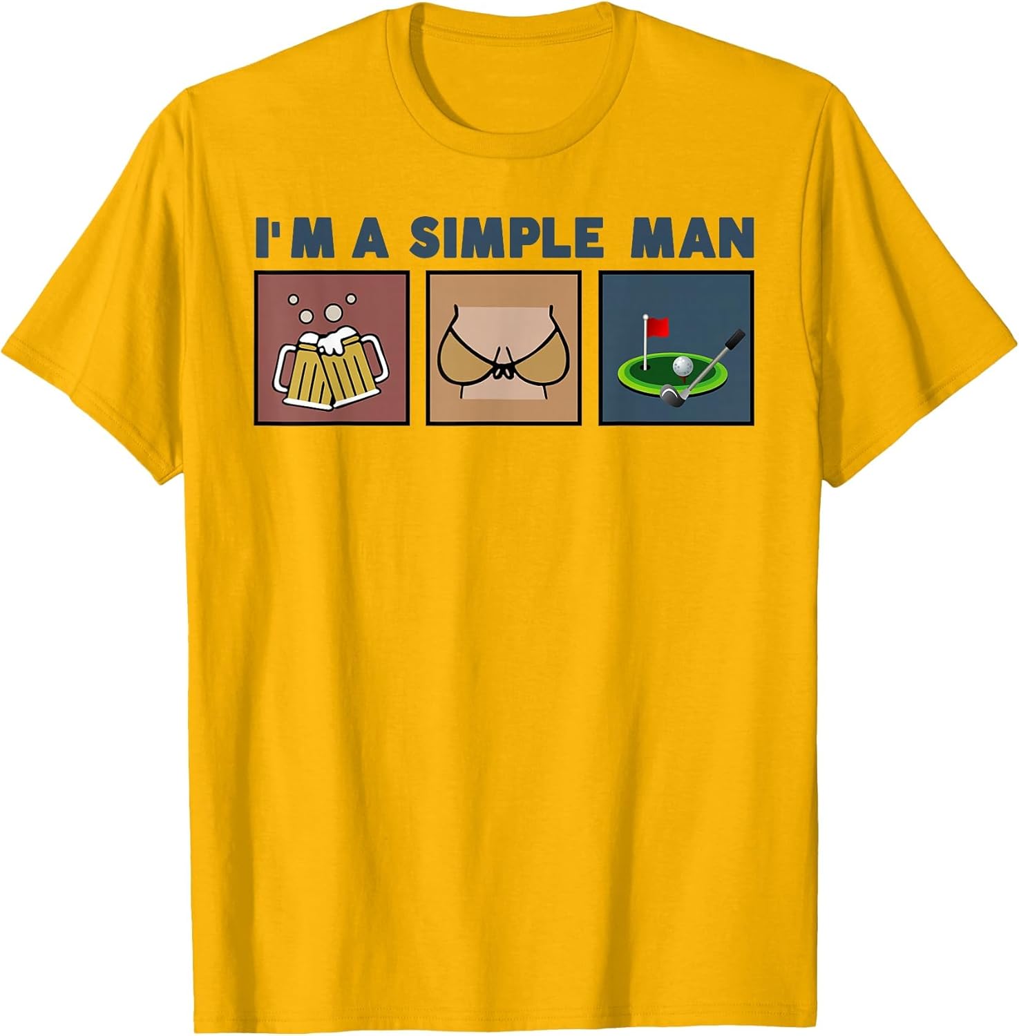I'm A Simple Man Beer Boobs Golf