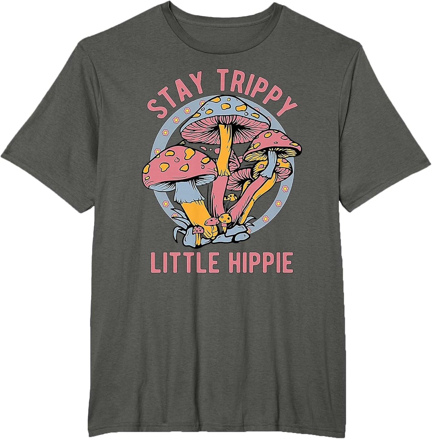 Stay Trippy Little Hippie Retro Mushrooms 60s 70s
