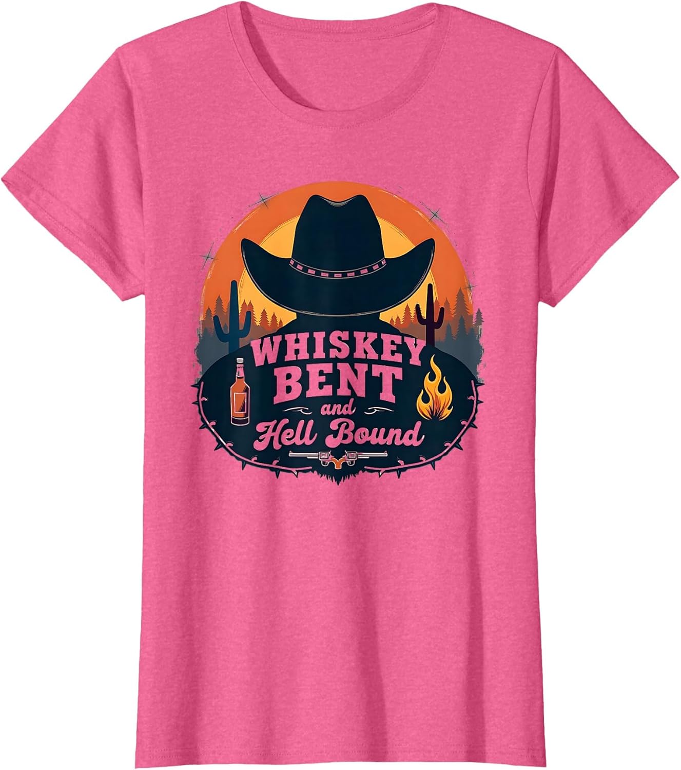 Whiskey Bent and Hell Bound Western Cowboy Shirt