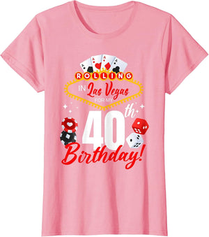 Rolling in Las Vegas 40th Birthday Crew Group Friends 40