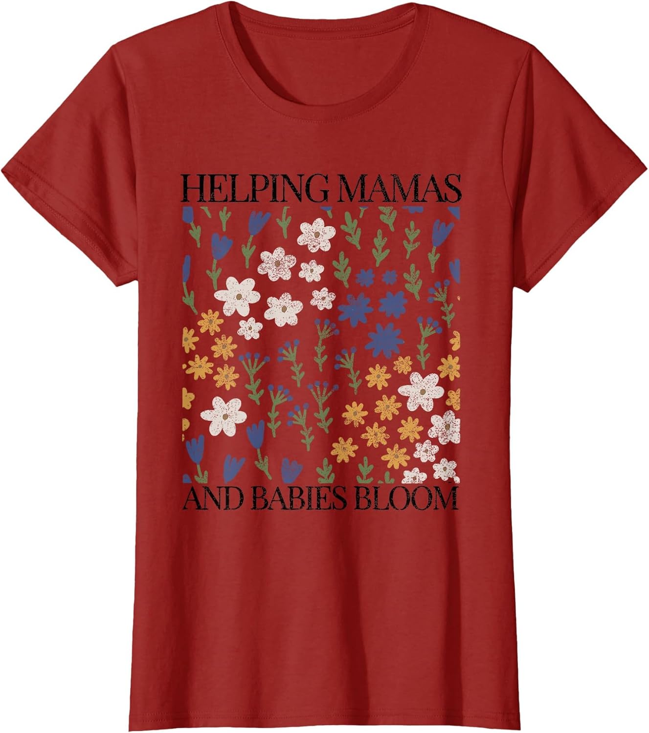 Doula Wildflowers Mother Baby Nurse Spring Future T Floral