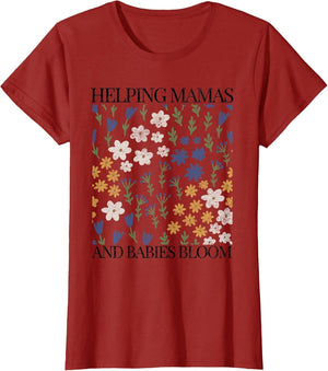 Doula Wildflowers Mother Baby Nurse Spring Future T Floral