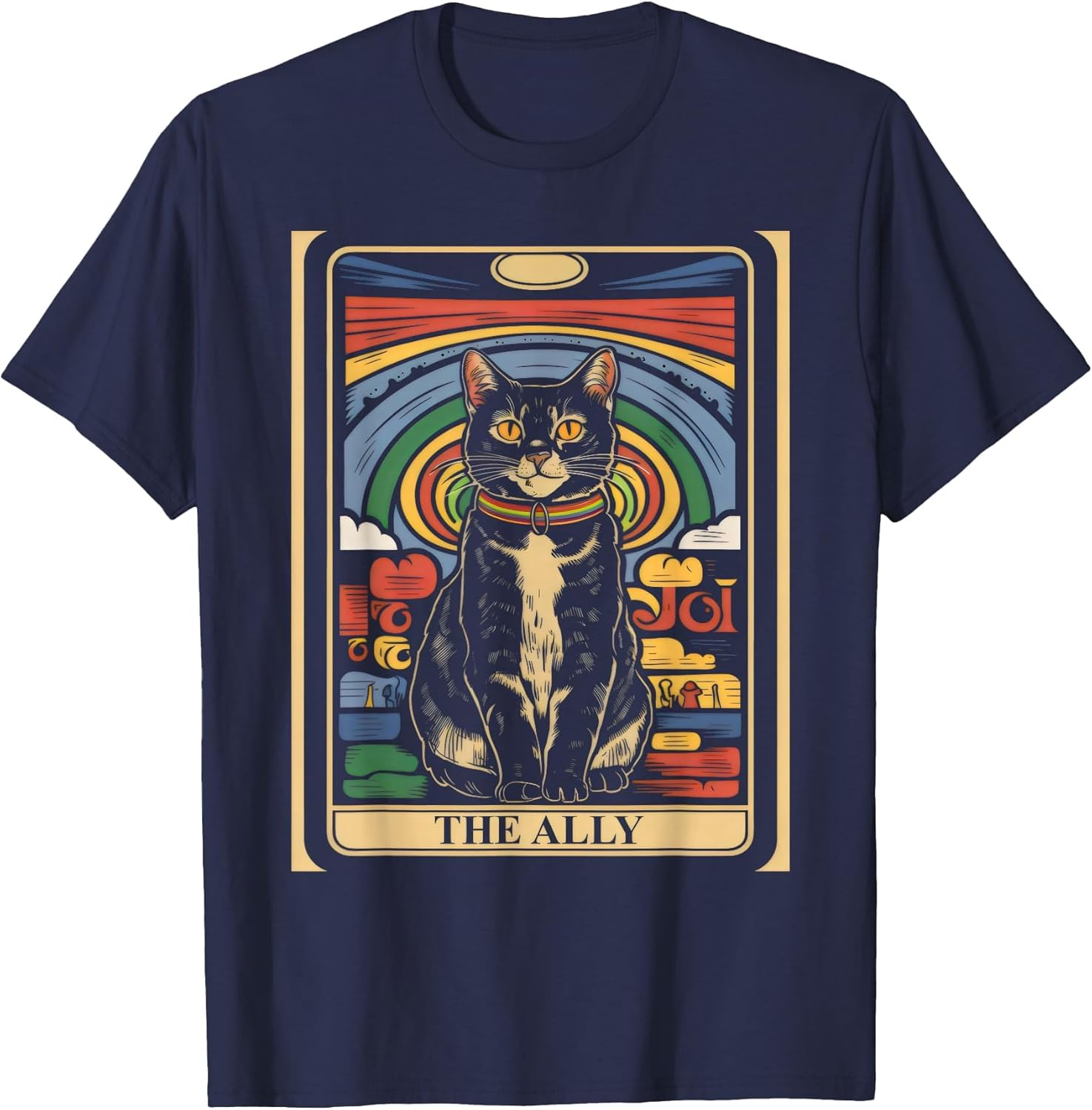 LGBTQ Pride Cat The Ally Tarot Card