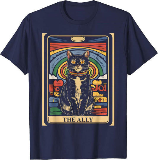 LGBTQ Pride Cat The Ally Tarot Card