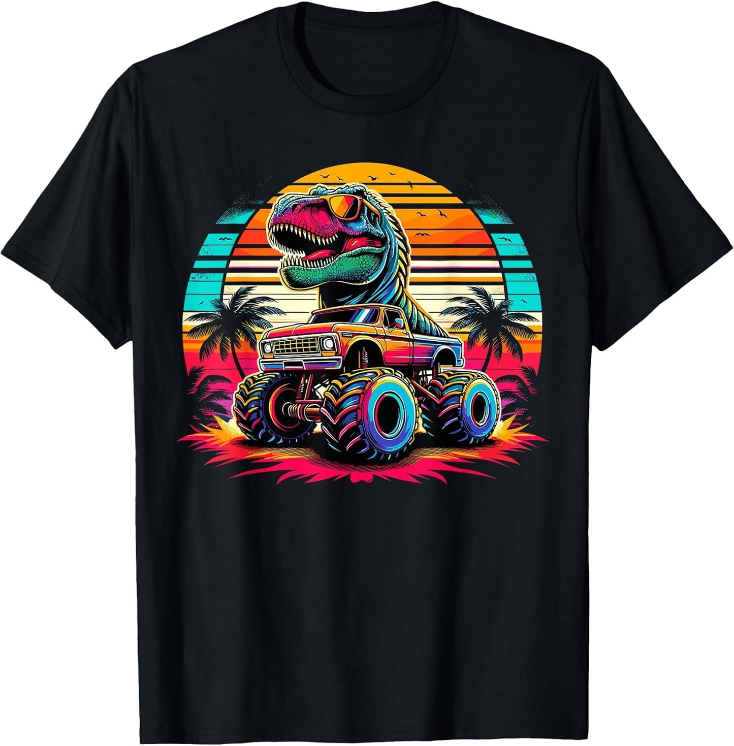 Monster Truck Summer Beach Dinosaur Monster Truck