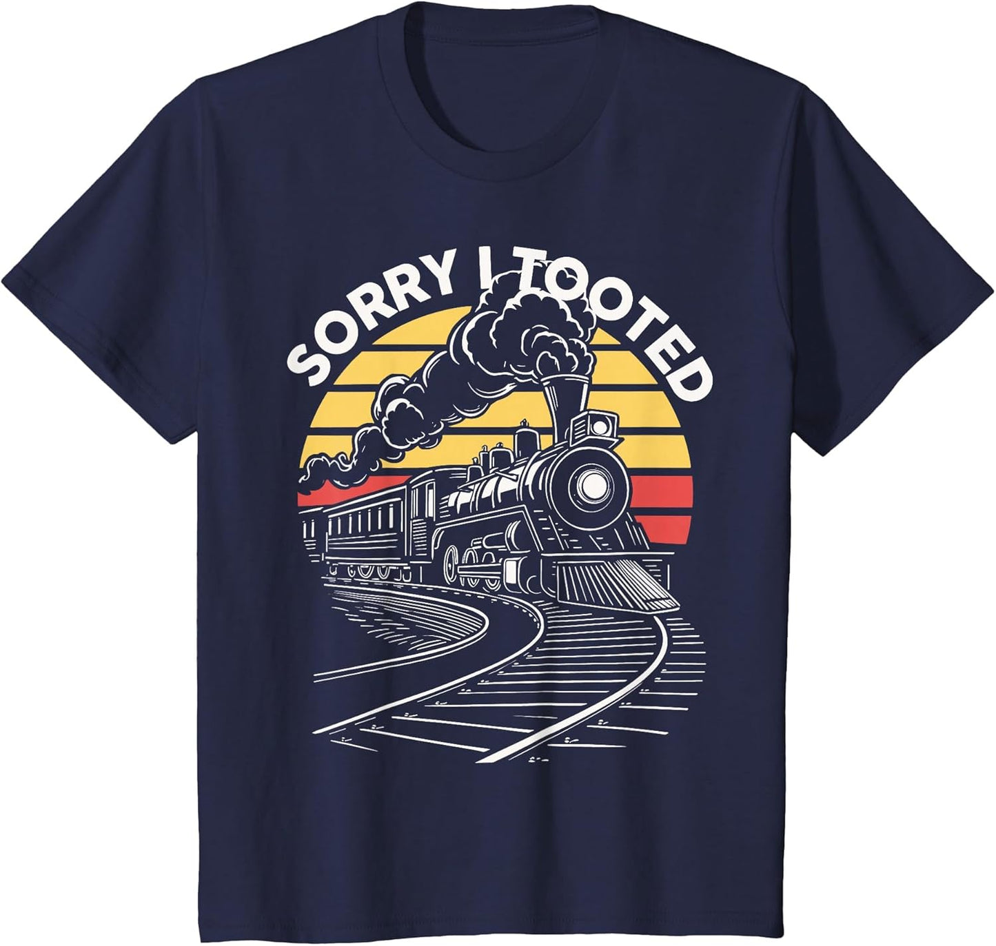 Kids Toddler Sorry I Tooted Train Locomotive Railroad Kids Boys