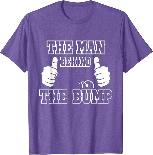 The Man Behind The Bump Baby Shower Shirts for Mom and Dad