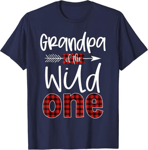 Grandpa of The Wild One Shirt Plaid Lumberjack 1st Birthday