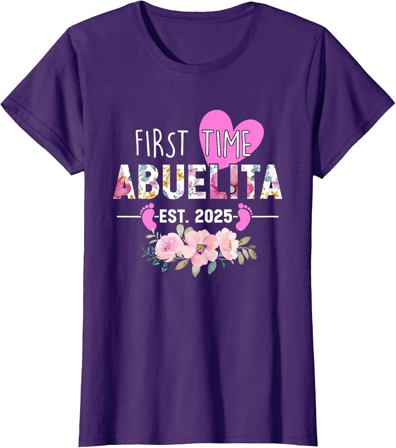 First time Abuelita Est 2025 New Grandma Baby Announcement