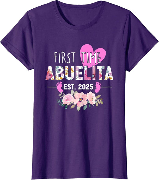 First time Abuelita Est 2025 New Grandma Baby Announcement