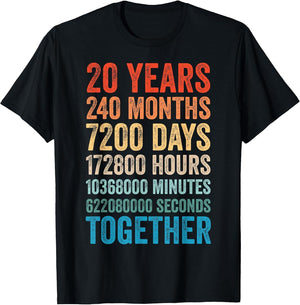 20 Years Anniversary He You Couple 20th Wedding