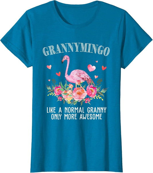 Flamingo Grannymingo Like a Normal Granny Gift Funny Grandma