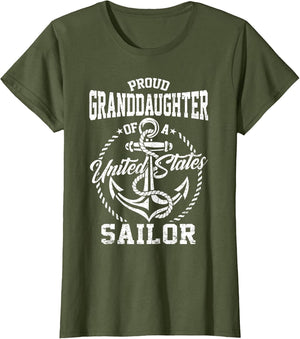 Proud Granddaughter of A Sailor US Veteran Family Matching