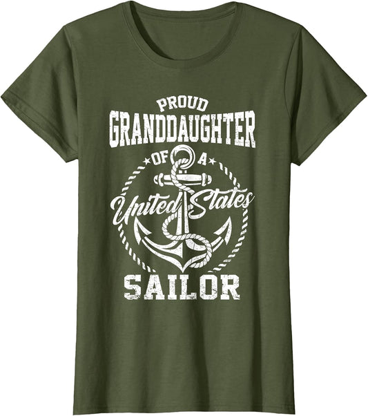 Proud Granddaughter of A Sailor US Veteran Family Matching
