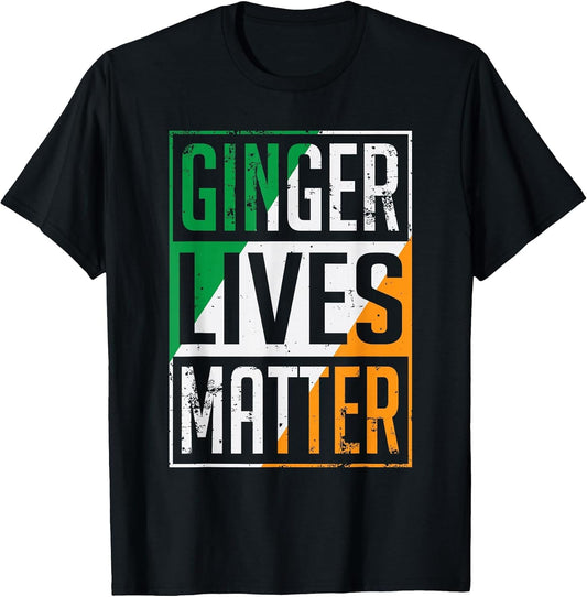 Ginger Lives Matter Irish Flag St Patricks Day Redhead Men