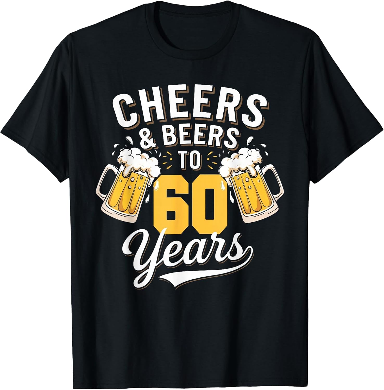Cheer & Beer to 60 Years 60th Birthday Beer Drinking Party