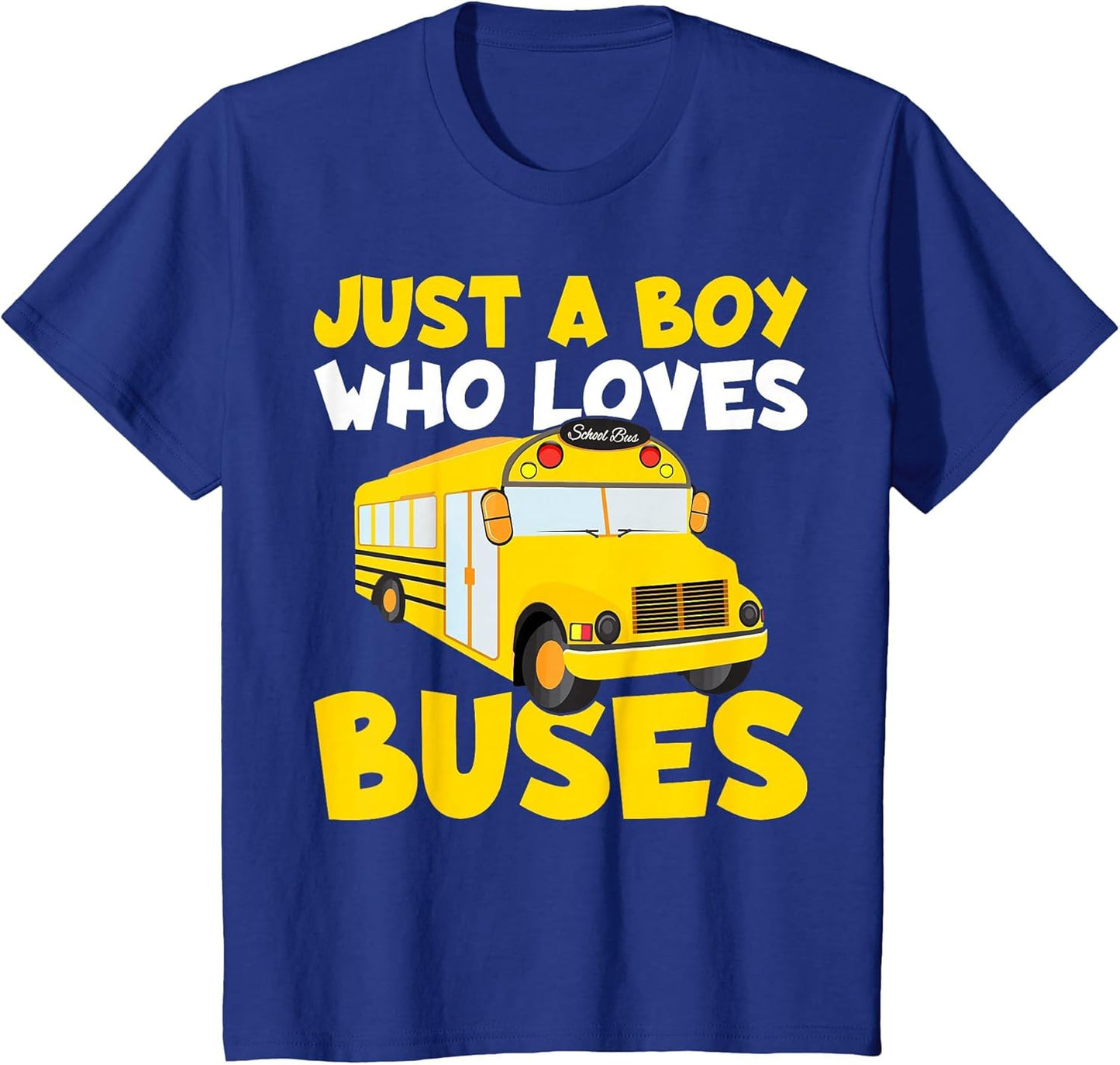 Kids School Bus Costume Just a Boy who Loves Buses