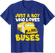 Kids School Bus Costume Just a Boy who Loves Buses