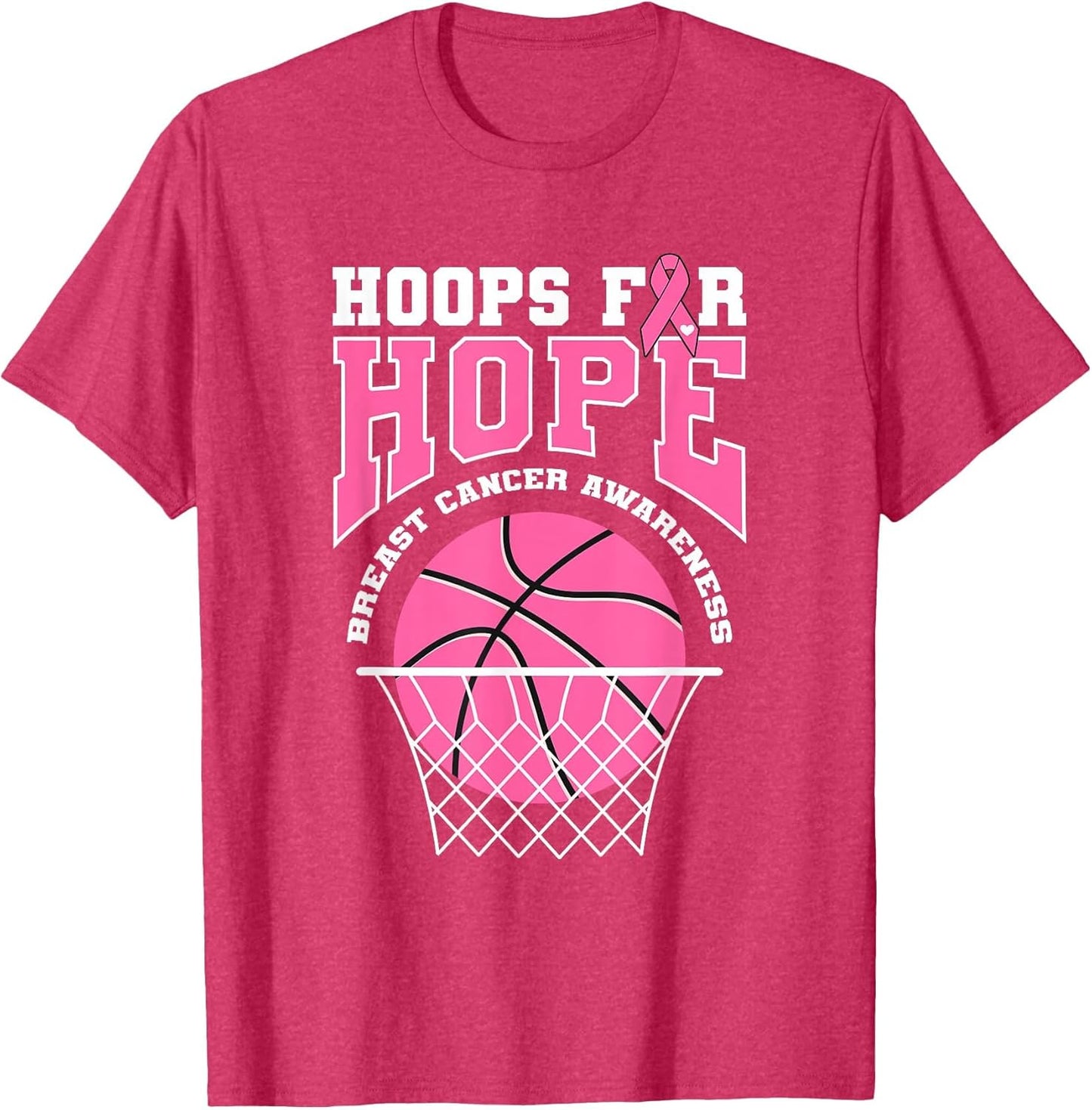 Basketball Hoop Breast Cancer Awareness Month Hoops for Hope