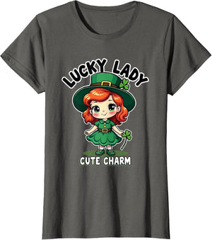 Lucky Lady Cute Charm St Patrick's Day Design