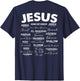 Jesus is King Names of God Hebrew Jesus Christian (On Back)