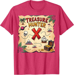 Kids Pirate Treasure Hunter Adventure Map Skull Ship Gold