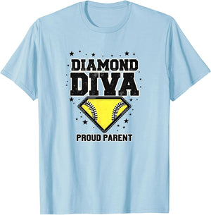 Diamond Diva Proud Parent Softball Mom Design