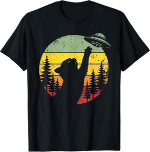Cat UFO Shirt Alien Spaceship Funny