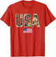 USA Camo Letters with American Flag Patriotic
