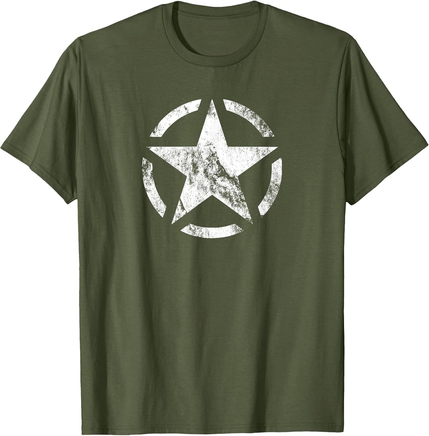 Vintage WW2 - WWII Military Vehicle White Star Broken Circle