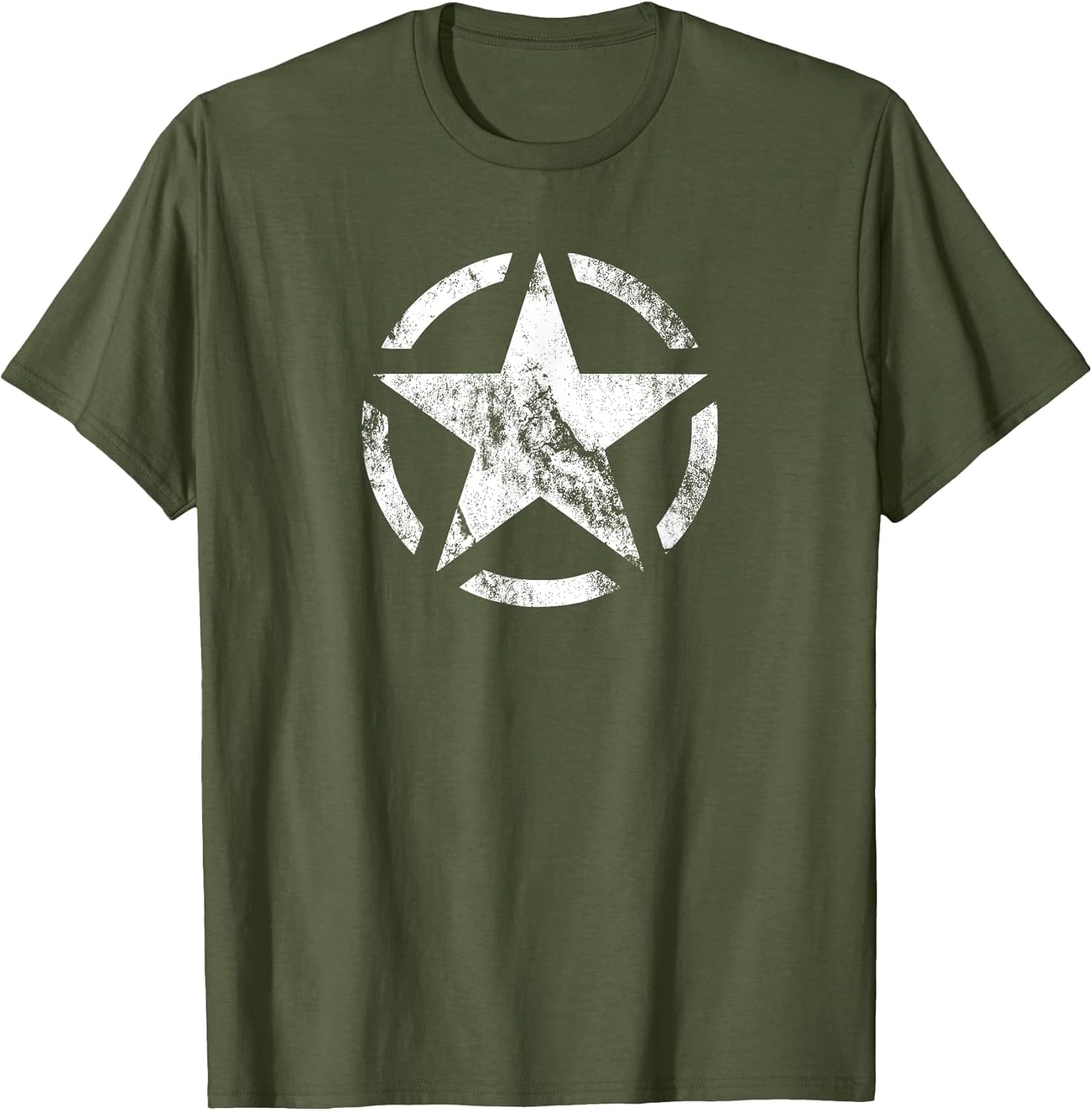 Vintage WW2 - WWII Military Vehicle White Star Broken Circle