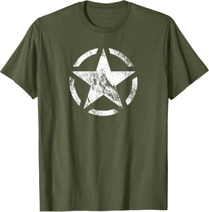Vintage WW2 - WWII Military Vehicle White Star Broken Circle