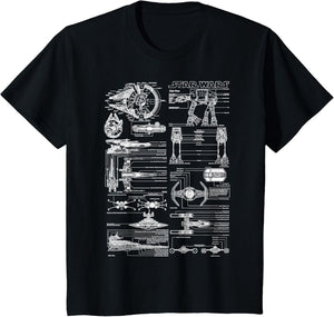 Star Wars Master Vehicle Schematics Graphic