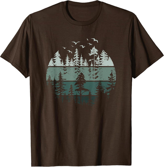 Vintage Forest Trees Wildlife Nature