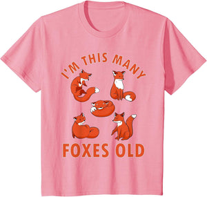 5 Year Old Foxes Old Animal Fox 5th Birthday Kids