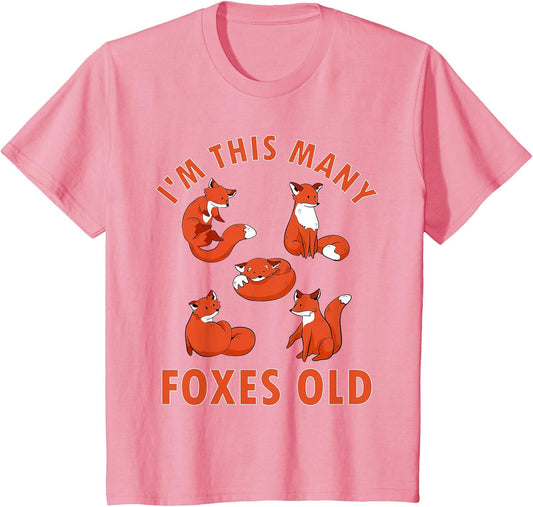 5 Year Old Foxes Old Animal Fox 5th Birthday Kids