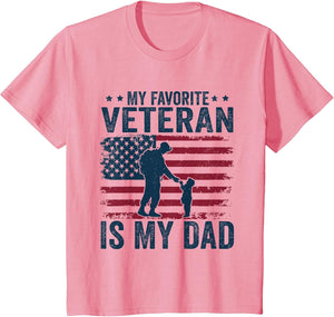 Father Veterans Day My Favorite Veteran is My Dad for Kids