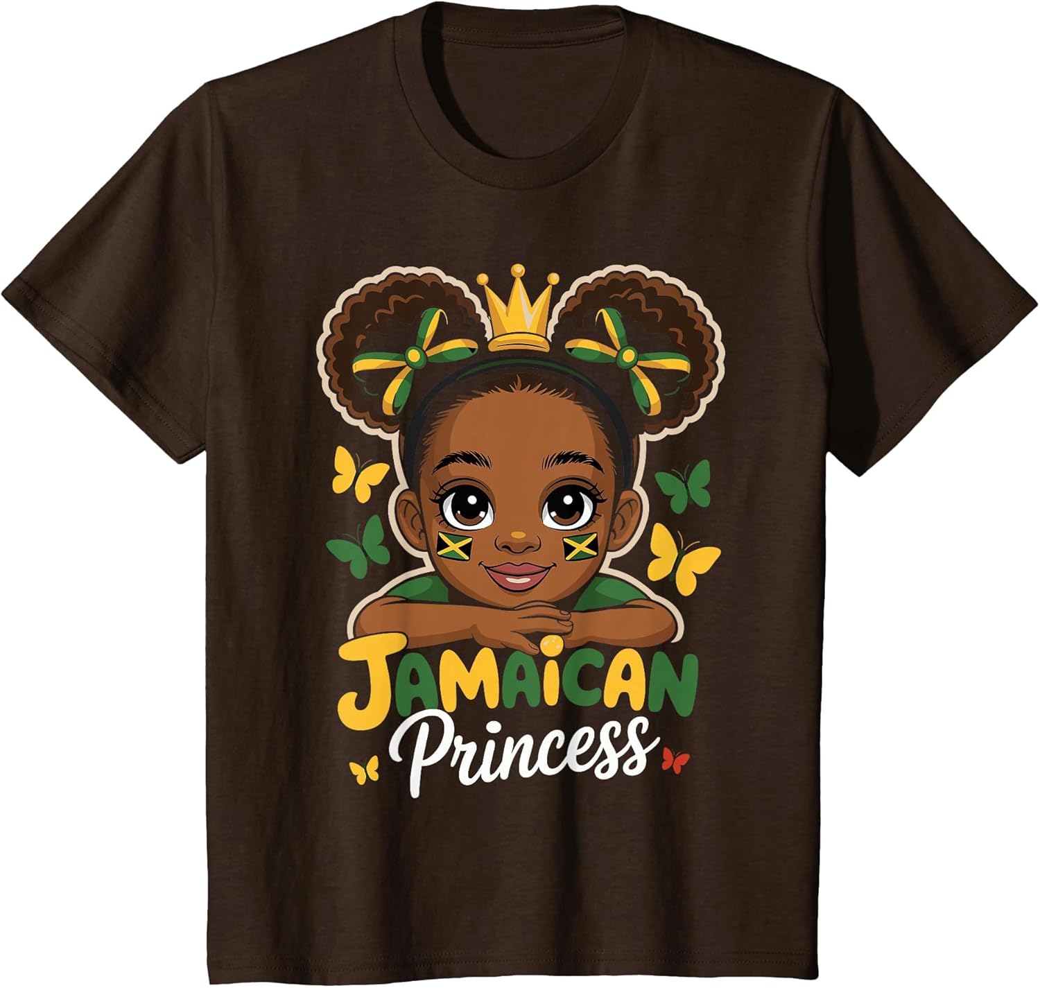 Cute Jamaican Princess Jamaica Girl Crown Bow for Girls