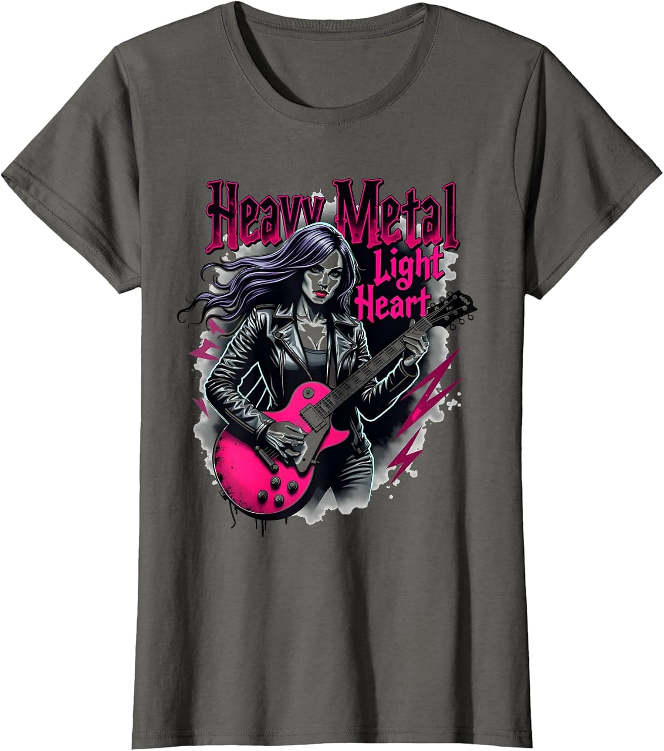 Heavy Metal Light Heart Rock Design