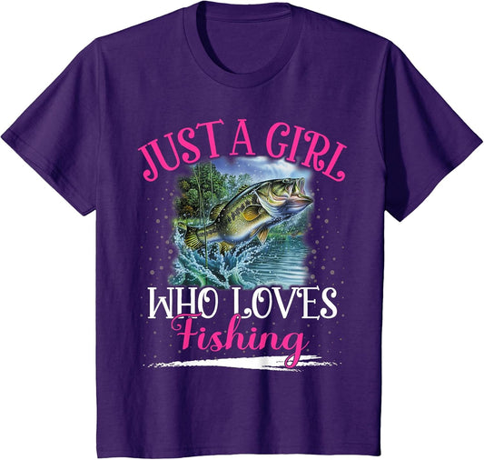 Just A Girl Who Loves Fishing Girls