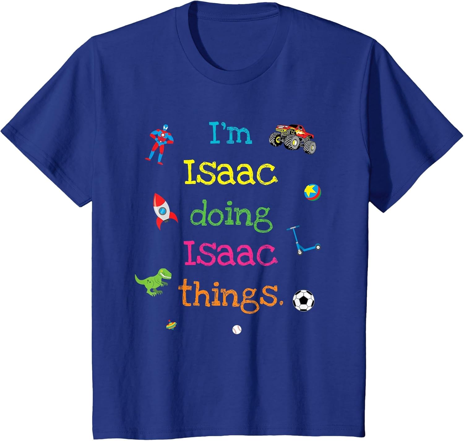 Isaac Cute Personalized Kid's Cartoon Gift Boys