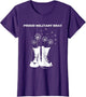 Proud Military Brat Dandelion Combat Boots