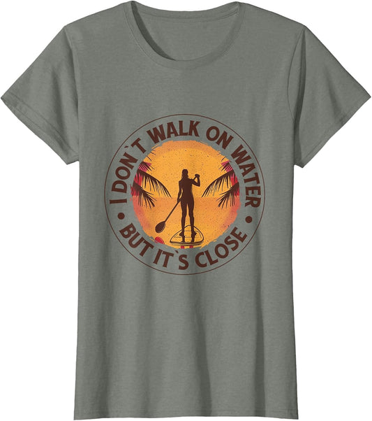 Funny Paddle Board Quote Paddle Boarding Retro Graphic
